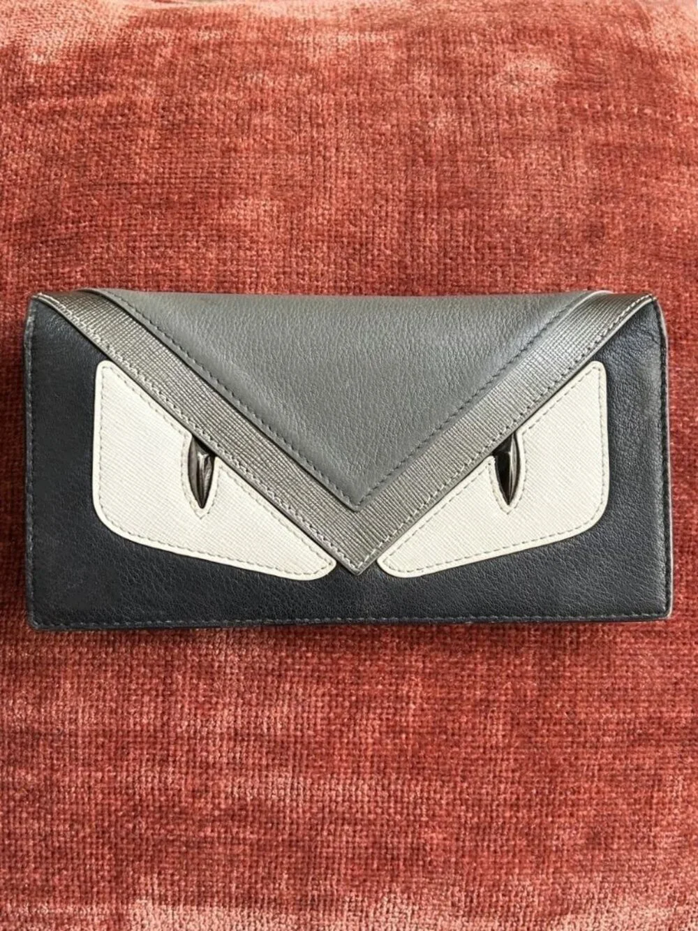 FENDI Monster Wallet, Grey